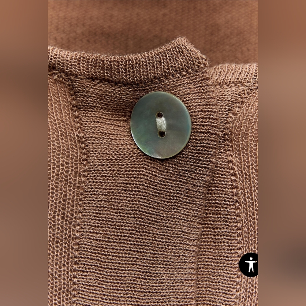 Elegant Tan Women's Sweater - Picture 8 of 9